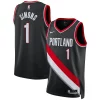 Raffinato Attraente Anfernee Simons Portland Trail Blazers Nike Unisex Swingman Jersey Association Edition Black