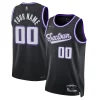 Raffinato Sacramento Kings Nike 2021/22 Swingman Custom Jersey City Edition Black