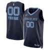 Moderno Memphis Grizzlies Nike Unisex Swingman Custom Jersey Navy Icon Edition