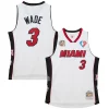 Duraturo Dwyane Wade Miami Heat Unisex Hall of Fame Class of 2023 Throwback Swingman Jersey White