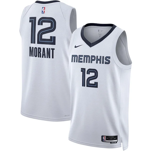 Raffinato Gorgeous Ja Morant Memphis Grizzlies Nike Unisex Swingman Jersey Association Edition White/Navy