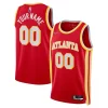 Moderno Atlanta Hawks Nike 2021/22 Diamond Swingman Custom Jersey Icon Edition Red