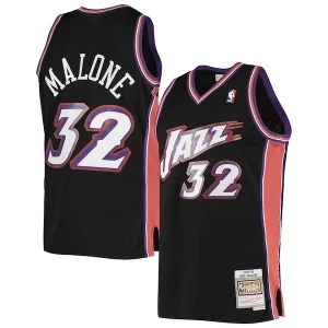 Duraturo Splendido Gorgeous Karl Malone Utah Jazz 2001/02 Hardwood Classics Swingman Jersey Black