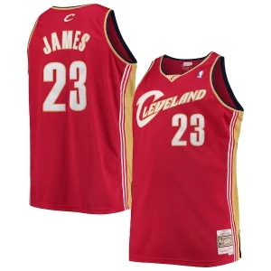 Duraturo Gorgeous Lussuoso LeBron James Cleveland Cavaliers 2003/04 Big & Tall Hardwood Classics Swingman Jersey Red