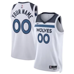 Meraviglioso Fantastico Carino Minnesota Timberwolves Nike Unisex Swingman Custom Jersey White Association Edition