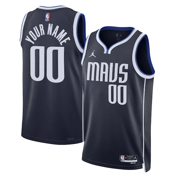 Robusto Dallas Mavericks Jordan Brand Unisex 2022/23 Swingman Custom Jersey Statement Edition Navy