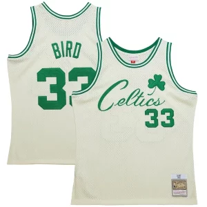 Versatile Cool Larry Bird Boston Celtics Chainstitch Swingman Jersey Cream