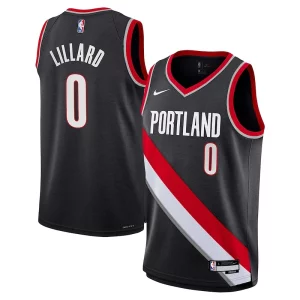 Bellissimo Damian Lillard Portland Trail Blazers Nike Youth Swingman Jersey Icon Edition Black