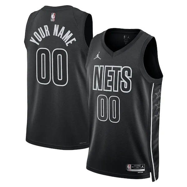 Magnifico Robusto Brooklyn Nets Jordan Brand Unisex 2022/23 Swingman Custom Jersey Statement Edition Black