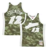 Attraente John Stockton Utah Jazz Hardwood Classics 1998/99 Ghost Green Swingman Jersey Camo