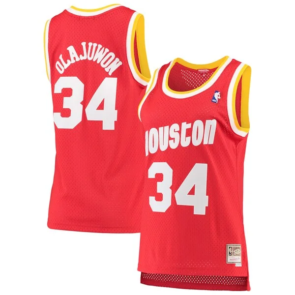 Fascinante Eccezionale Meraviglioso Hakeem Olajuwon Houston Rockets Women's 1993/94 Hardwood Classics Swingman Jersey Red/Navy