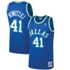 Pratico Dirk Nowitzki Dallas Mavericks 1998/99 Hardwood Classics Swingman Jersey Blue