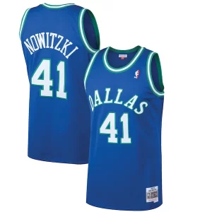 Pratico Dirk Nowitzki Dallas Mavericks 1998/99 Hardwood Classics Swingman Jersey Blue