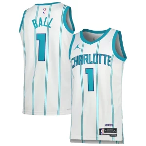 Sofisticato Raffinato LaMelo Ball Charlotte Hornets Jordan Brand Unisex Swingman Jersey Association Edition White/Teal