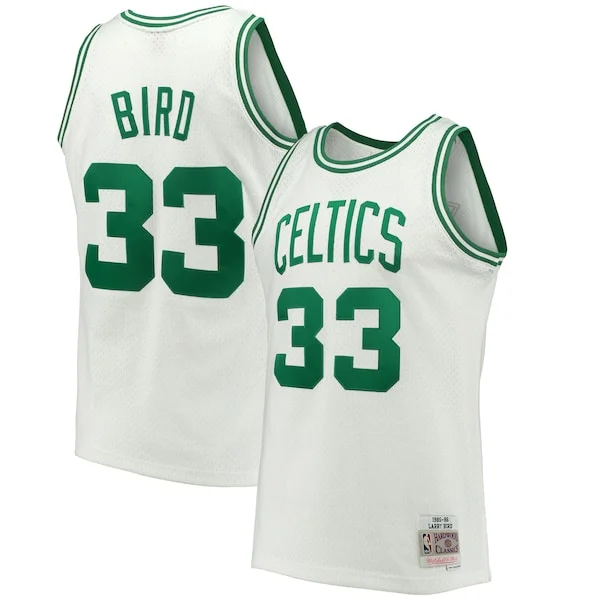 Duraturo Prestigioso Larry Bird Boston Celtics Hardwood Classics 1985/86 Swingman Jersey White/Kelly Green