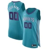 Comodo Charlotte Hornets Jordan Brand Authentic Custom Jersey Teal Icon Edition