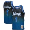 Gorgeous Penny Hardaway Orlando Magic 1994/95 Hardwood Classics Fadeaway Swingman Player Jersey Royal/Black