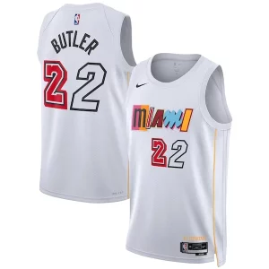 Accattivante Jimmy Butler Miami Heat Nike Unisex 2022/23 Swingman Jersey City Edition White