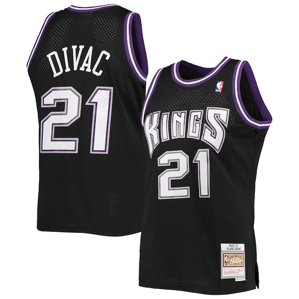 Versatile Classico Pratico Vlade Divac Sacramento Kings 2000/01 Hardwood Classics Swingman Jersey Black