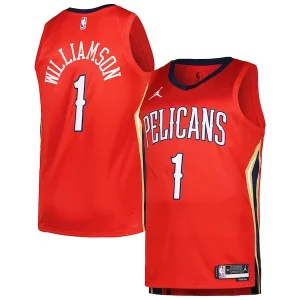 Raffinato Splendido Ottimo Zion Williamson New Orleans Pelicans Jordan Brand Swingman Player Jersey Statement Edition Red