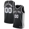 Meraviglioso San Antonio Spurs Nike Swingman Custom Jersey Black Icon Edition