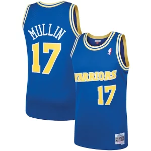 Eccezionale Chris Mullin Golden State Warriors 1993/94 Hardwood Classics Swingman Jersey Royal