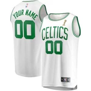 Stupendo Classico Boston Celtics 2024 NBA Finals Champions Custom Fast Break Jersey White Association Edition