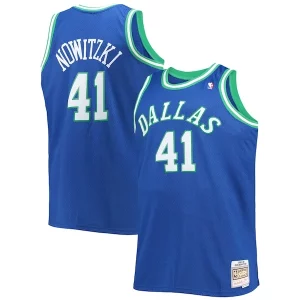 Incantevole Dirk Nowitzki Dallas Mavericks Big & Tall 1998/99 Hardwood Classics Swingman Jersey Blue