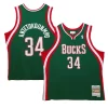 Trendy Resistente Giannis Antetokounmpo Milwaukee Bucks 2013/14 Hardwood Classics Swingman Jersey Hunter Green