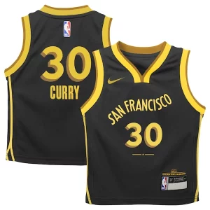 Fascinante Ottimo Stephen Curry Golden State Warriors Nike Toddler Swingman Replica Jersey City Edition Black