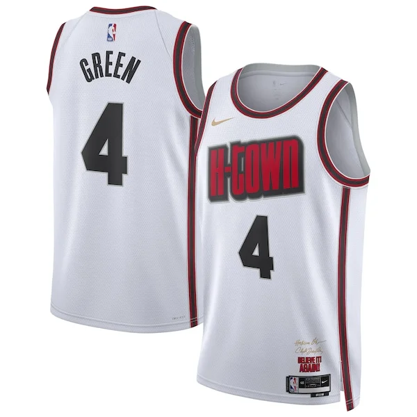 Classico Incantevole Stupendo Jalen Green Houston Rockets Nike Unisex 2024/25 Swingman Player Jersey City Edition White