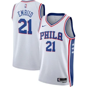 Fantastico Eccezionale Stupendo Joel Embiid Philadelphia 76ers Nike Unisex Swingman Jersey Association Edition White/Royal