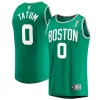 Pratico Stupendo Fantastico Jayson Tatum Boston Celtics 2024 NBA Finals Champions Fast Break Replica Player Jersey Kelly Green Icon Edition