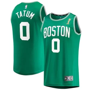 Pratico Stupendo Fantastico Jayson Tatum Boston Celtics 2024 NBA Finals Champions Fast Break Replica Player Jersey Kelly Green Icon Edition