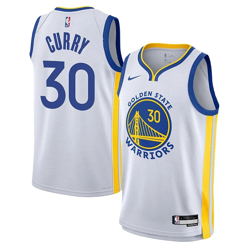 Cool Versatile Trendy Stephen Curry Golden State Warriors Nike Youth Performance Swingman Jersey Association Edition White