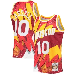 Moderno Robusto Resistente Sam Cassell Houston Rockets Hardwood Classics 1993/94 Hyper Hoops Swingman Jersey Red