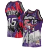 Meraviglioso Versatile Vince Carter Toronto Raptors Hardwood Classics 1998/99 Hyper Hoops Swingman Jersey Purple