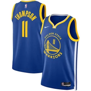 Trendy Klay Thompson Golden State Warriors Nike Unisex Swingman Jersey Icon Edition Royal/White