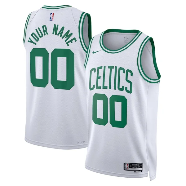 Fantastico Boston Celtics Nike Unisex Swingman Custom Jersey White Association Edition
