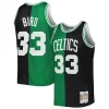 Ottimo Stupendo Larry Bird Boston Celtics Hardwood Classics 1985/86 Split Swingman Jersey Black/Kelly Green