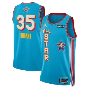 Pratico Duraturo Kevin Durant Jordan Brand Unisex 2025 NBA All Star Game Swingman Player Jersey Light Blue
