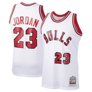 Lussuoso Magnifico Michael Jordan Chicago Bulls 1984/85 Hardwood Classics Rookie Authentic Jersey White/Red