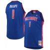Prestigioso Chauncey Billups Detroit Pistons 2003/04 Big & Tall Hardwood Classics Swingman Jersey Blue