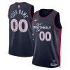 Prestigioso Elegante Philadelphia 76ers Nike Unisex 2023/24 Custom Swingman Jersey Navy City Edition