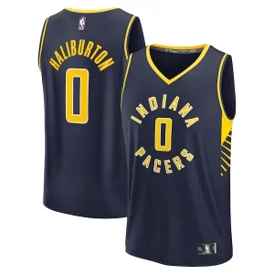 Fantastico Tyrese Haliburton Indiana Pacers Youth Fast Break Replica Player Jersey Icon Edition Navy