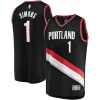Classico Anfernee Simons Portland Trail Blazers Youth Fast Break Player Jersey Icon Edition Black