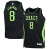 Moderno Ottimo Magnifico Kristaps Porzingis Boston Celtics Nike Youth 2024/25 Swingman Player Jersey City Edition Black