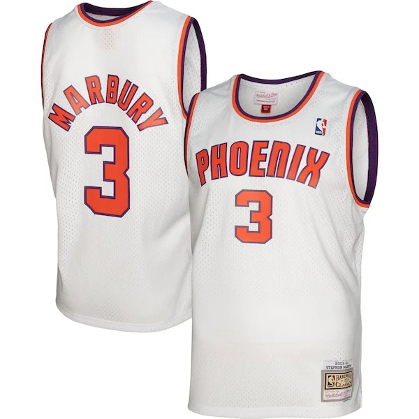 Stupendo Eccezionale Stephon Marbury Phoenix Suns 2001/02 Hardwood Classics Swingman Jersey White