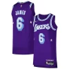 Versatile LeBron James Los Angeles Lakers Nike Authentic Player Jersey City Edition Purple