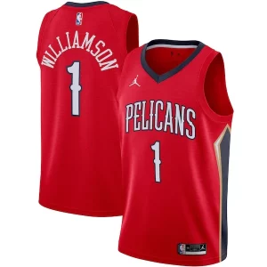 Classico Delizioso Accattivante Zion Williamson New Orleans Pelicans Jordan Brand 2020/21 Swingman Jersey Statement Edition Red